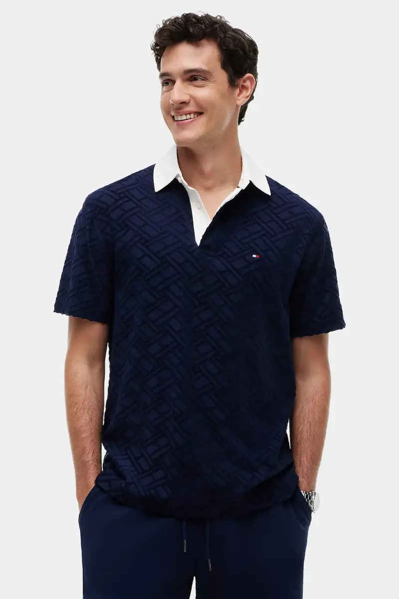 1 חולצת פולו Flag Jacquard – תמונה 1