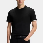 טי שירט  stripe cuffs