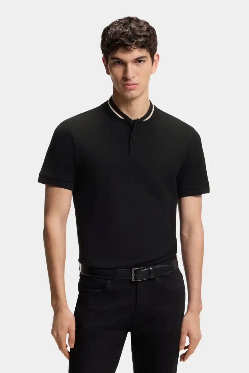 dsdoject חולצת פולו Henley-neck – תמונה 1