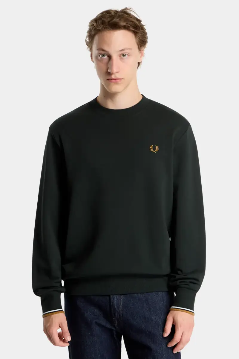 KLIOIO סווטשירט FRED PERRY Crew Neck – תמונה 1