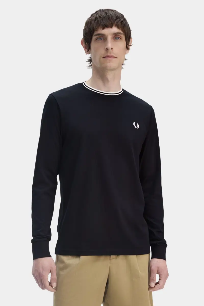 YJYJUject חולצת מעבר FRED PERRY Twin Tipped – תמונה 1