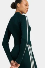 ⁦חולצת ADIDAS 3-Stripes Slim Knit Track⁩ – תמונה ⁦3⁩