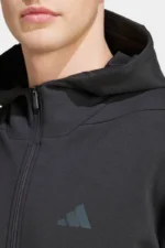 ⁦סווטשירט עם רוכסן ADIDAS Designed for Training⁩ – תמונה ⁦3⁩
