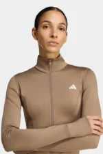 ⁦חולצת ADIDAS Optime Essentials Full-Zip⁩ – תמונה ⁦2⁩