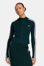 ⁦חולצת ADIDAS 3-Stripes Slim Knit Track⁩ – תמונה ⁦2⁩