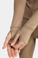 ⁦חולצת ADIDAS Optime Essentials Full-Zip⁩ – תמונה ⁦4⁩